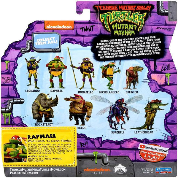 Teenage Mutant Ninja Turtles: Mutant Mayhem Action Figure 3-Pack Evolution Raphael & Leonardo