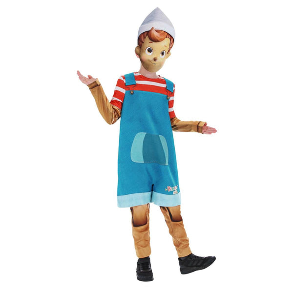 thumbnail interactive-video image 1 of Pinocchio Costume Kit – Long Nose, Red Bow Tie, Braces, White Gloves Fancy Dress Set 1 of 4