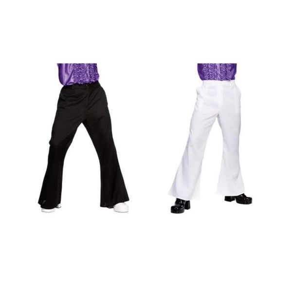 Wicked Costumes 70s Disco Flares with Pockets Men s Fancy Dress