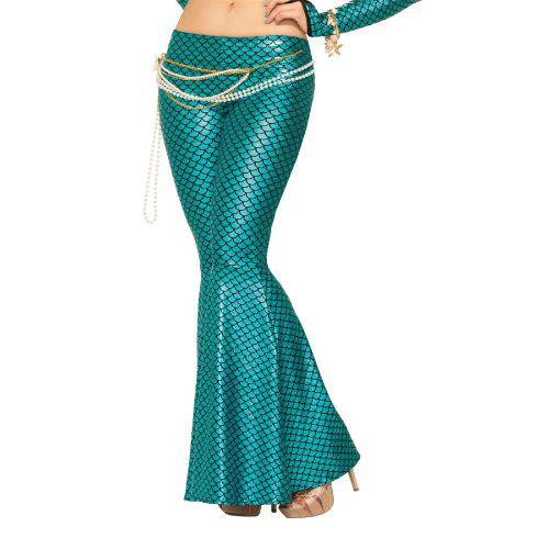 ladies mermaid fancy dress Adult Women's Mermaid Bikini Top & Leggings Fancy Dress Costume