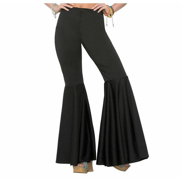 Bell Bottom Pants for Ladies Black Color Leisure Trouser - China