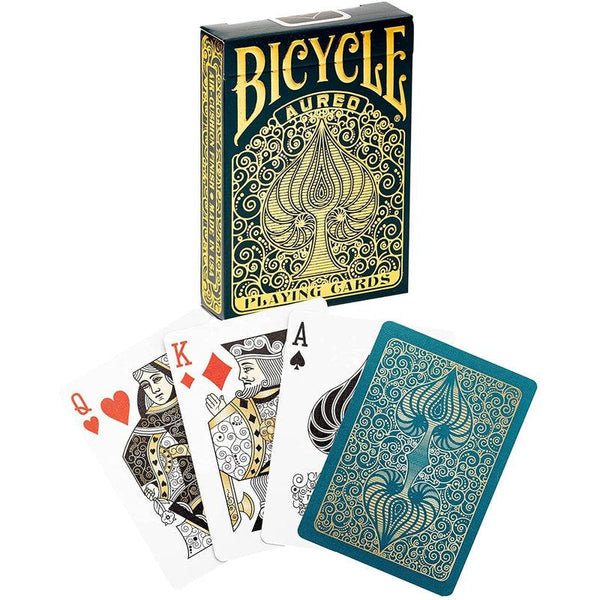 Fournier 1042051 Bicycle Aureo Poker Playing Cards, Black and