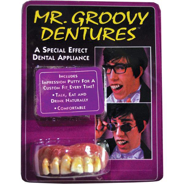 Scary Halloween Fake Teeth - Gross Dentures Prop For Horror Costumes & Fancy Dress Parties