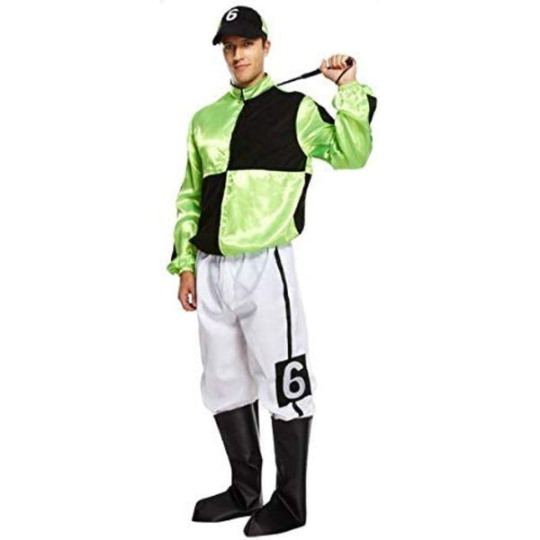 Henbrandt Horse Racing Jockey Men's Fancy Dress Costume The Online