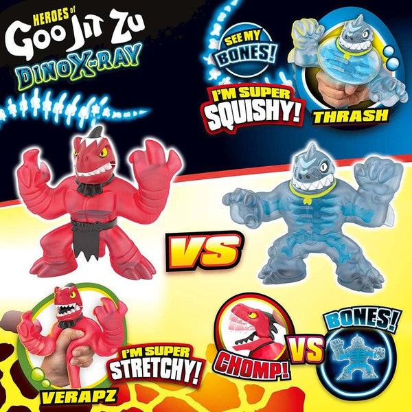 Heroes of Goo Jit Zu DINO X-RAY VERSUS PACK - THRASH VS VERAPZ