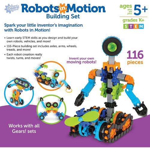 Learning Resources Gears! Gears! Gears Robots in Motion Construction P The Online Toy Store