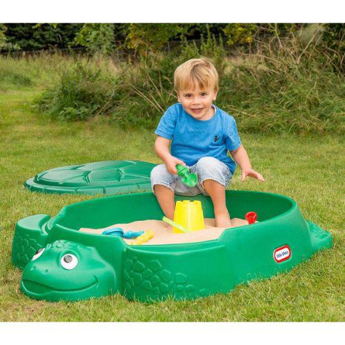 Little Tikes Turtle Sandbox Outdoor Garden Sandpit Green The
