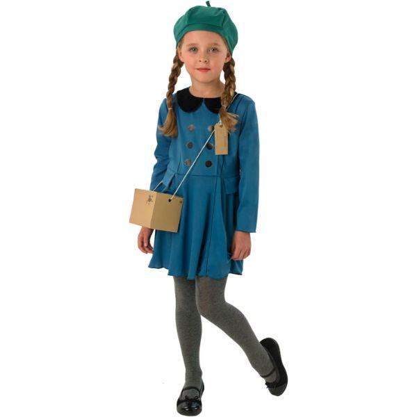 Rubies World War II WW2 Girl's Historical Fancy Dress Costume