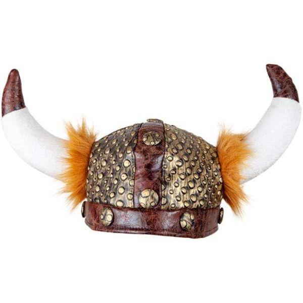 Wicked Costumes Adult Deluxe Soft Viking Helmet Hat Fancy Dress - View #4