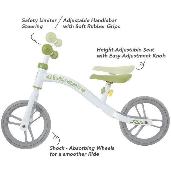 YVolve My Buddy Wheels Balance Bike Training Bicycle for Toddlers Age 2 Years