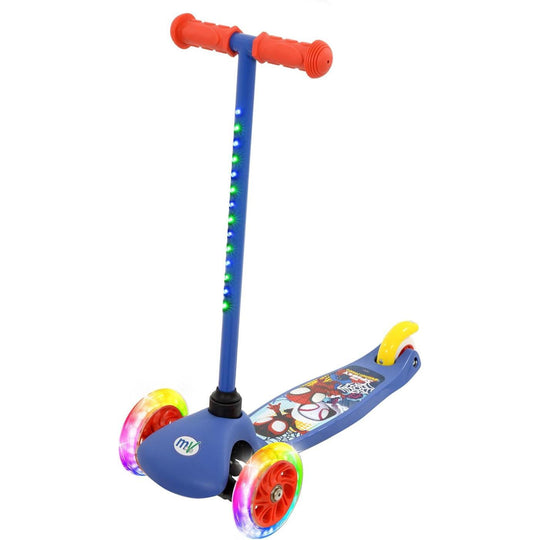 Spidey & His Amazing Friends Tilt & Glo 3 Wheel Scooter with Light Up Wheels