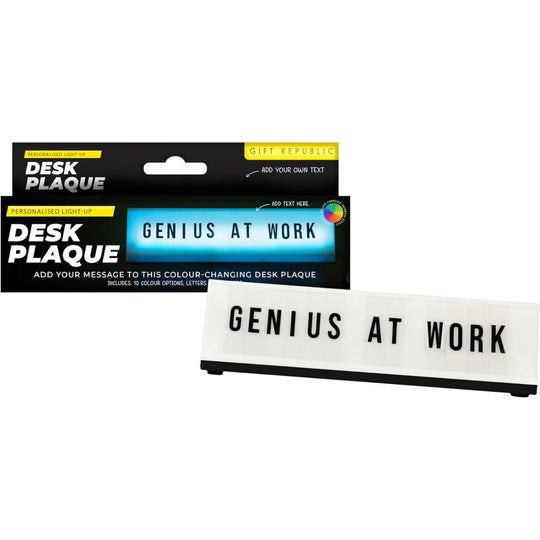 Gift Republic Personalised Light Up Desk Plaque