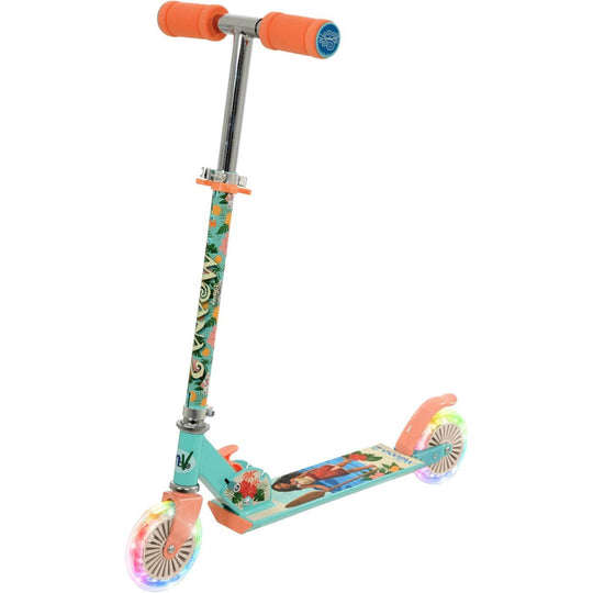 Disney Moana 2 Folding Inline 2 Wheel Light Up Scooter