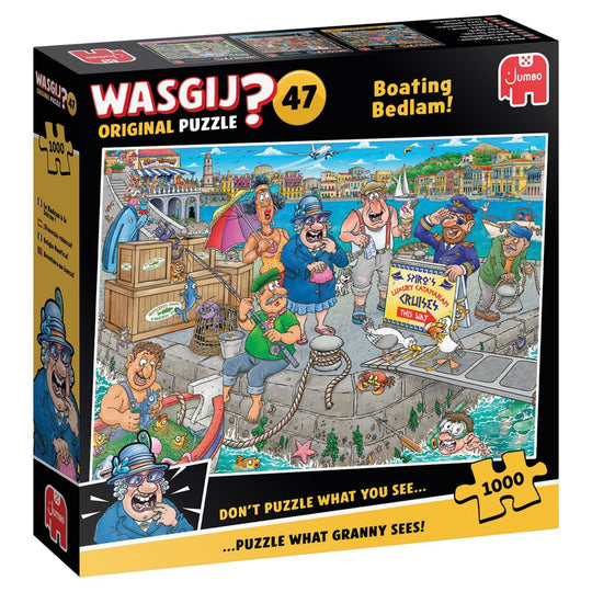 Wasgij Original 47 Boating Bedlam 1000 Piece Jigsaw Puzzle