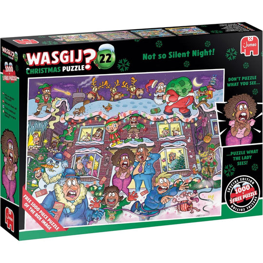 Wasgij Christmas 22 Not So Silent Night! 2 x 1000 Piece Jigsaw Puzzle