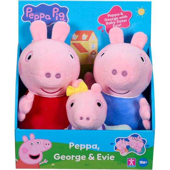 Peppa Pig Peppa, George & Evie Soft Toy Set