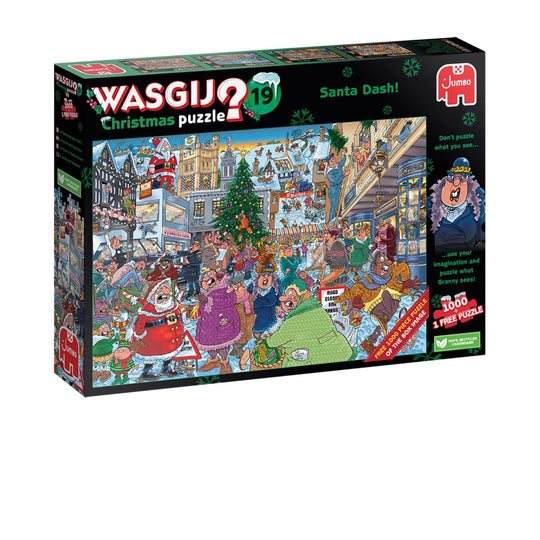 Wasgij Christmas 19 Santa Dash 2 x 1000 Piece Jigsaw Puzzle