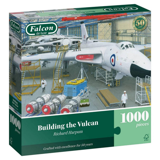 Falcon De Luxe Building the Vulcan 1000 Piece Jigsaw Puzzle
