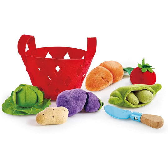 Hape Pretend Play Toddler Vegetable Basket (Soft)