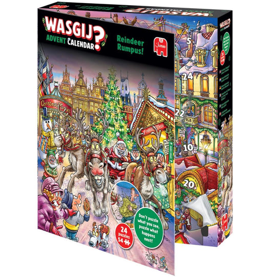 Wasgij Jigsaw Puzzle Advent Calendar - Reindeer Rumpus!