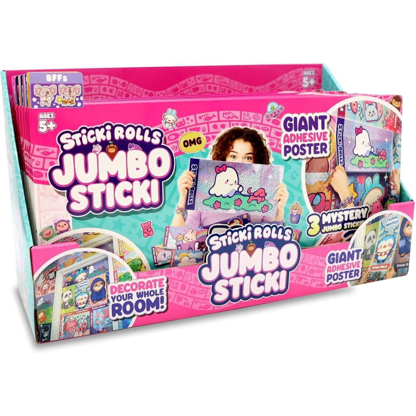 Sticki Rolls Jumbo Stickies – 6-Pack Capsule | Exclusive Collectible Wall Décor for Kids Ages 5 (BFFs 1 Sticki Rolls Jumbo Stickies – 6-Pack Capsule | Exclusive Collectible Wall Décor for Kids Ages 5 (BFFs 1