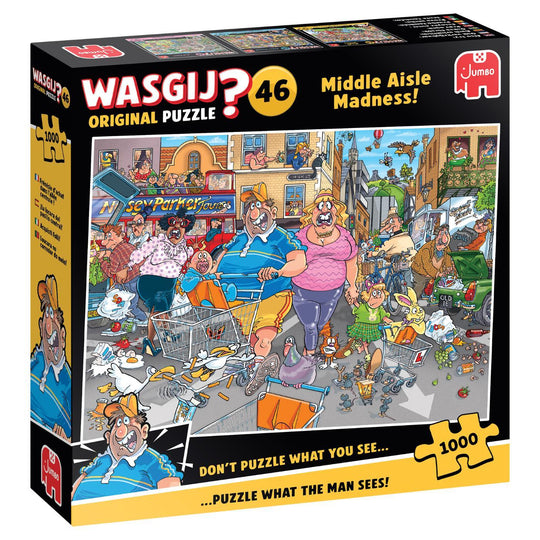 Wasgij Original 46 Middle Aisle Madness 1000 Piece Jigsaw Puzzle