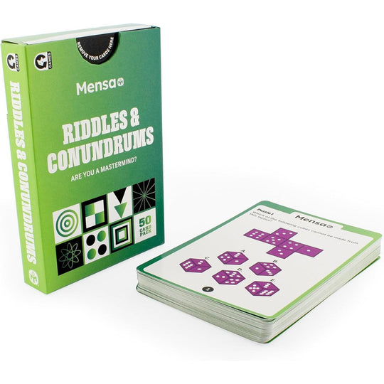 Mensa Riddles & Conundrums Trivia Challenge Card Game