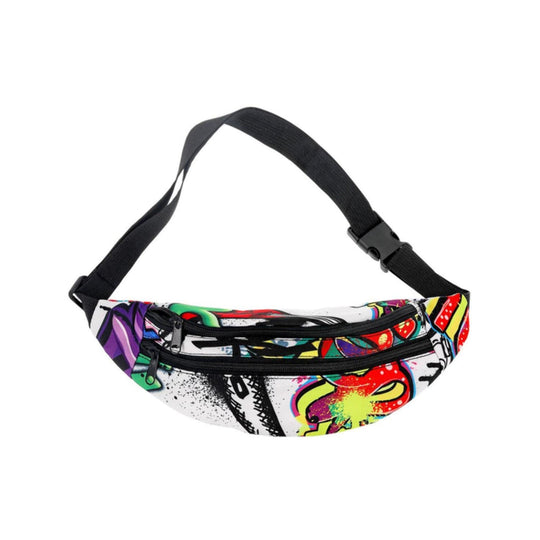 90s Graffiti Bumbag - Smiffys Adult Fancy Dress