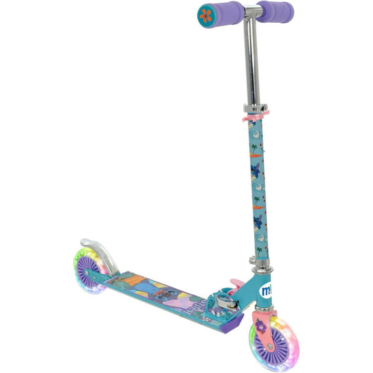 Disney Stitch Folding Inline 2 Wheel Light Up Scooter