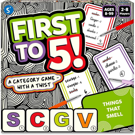 Skillmatics First to 5 Word Game