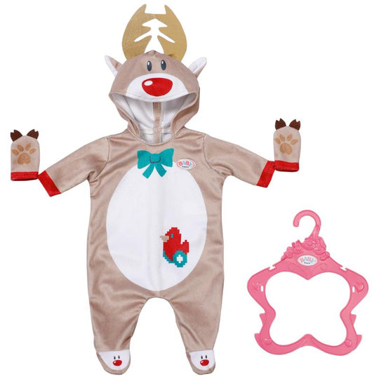 Baby Born Christmas Reindeer Onesie Outfit 43cm