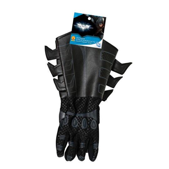 Batman Dark Knight Gauntlet Gloves - Rubies Child Fancy Dress Accessory