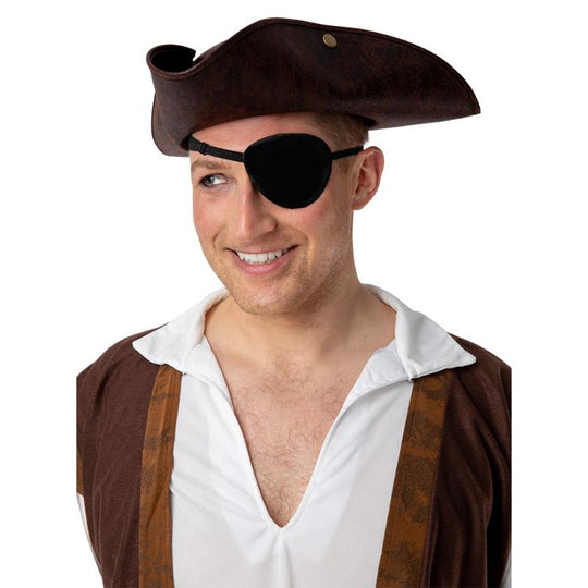 Black Satin Eye Patch - Wicked Costumes Adult Fancy Dress