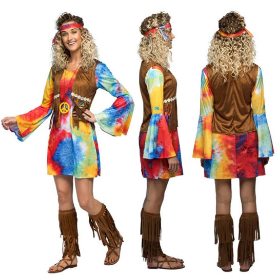 Boland Breeze Hippie Dress Women's Fancy Dress Costume