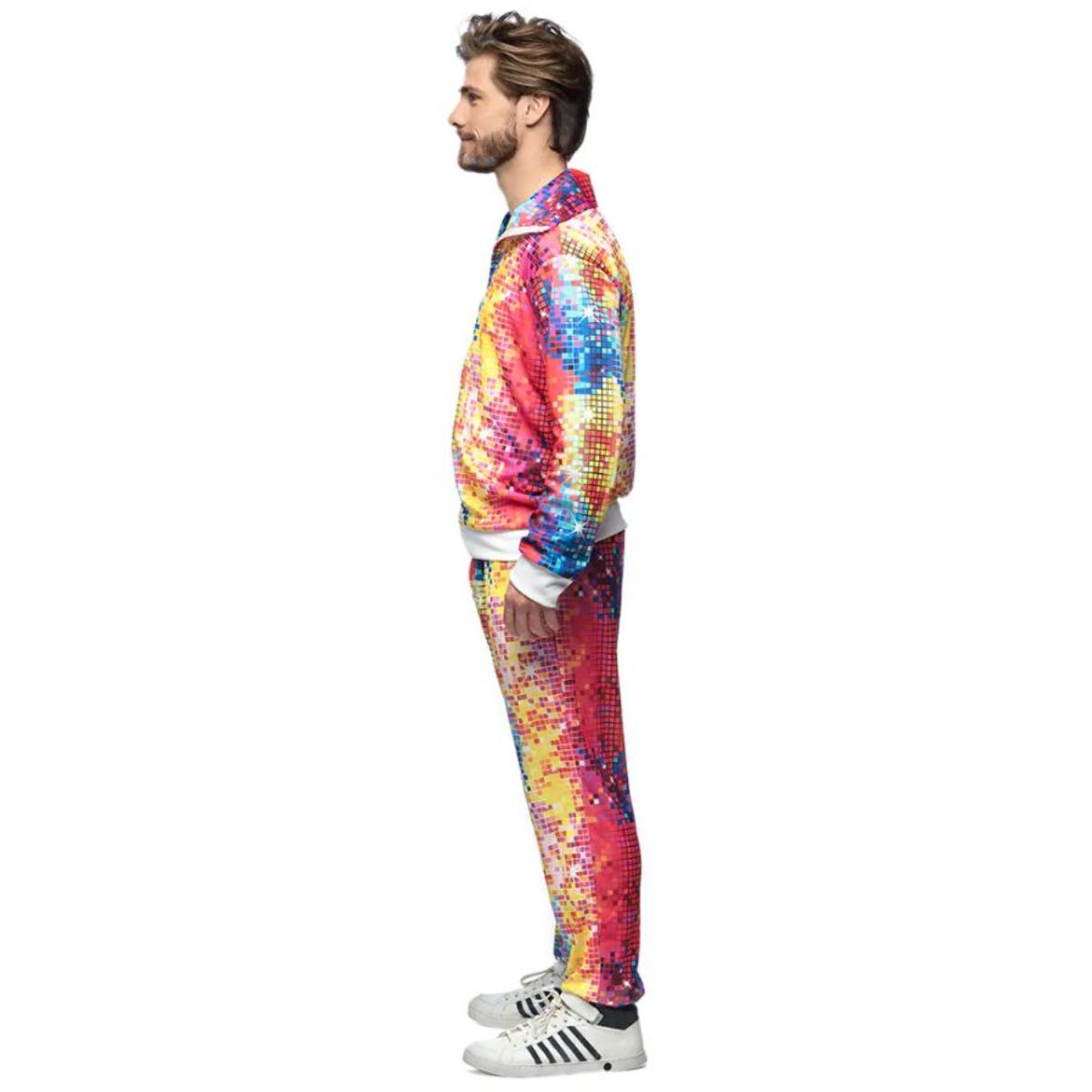 Boland Disco Dude Shell Suit 80s Men's Fancy Dress Costume - The Online ...