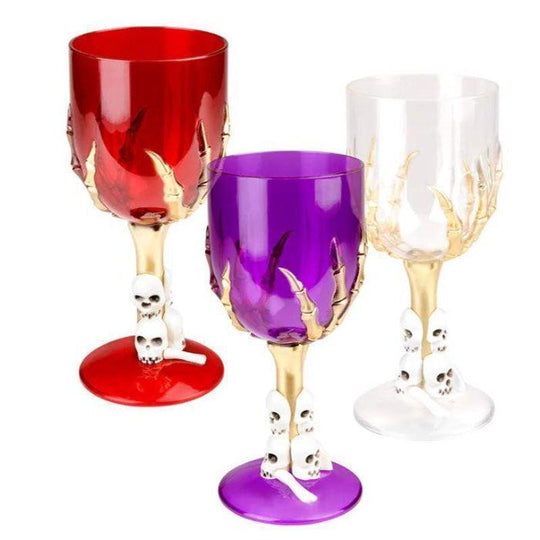Boland Gothic Skull Claw Plastic Goblet Halloween Party Tableware