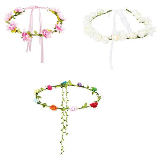 Boland Hippie Flower Headband Women's Fancy Dress