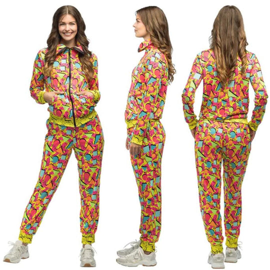 Boland Pop Art Babe Shell Suit Women's Fancy Dress Costume