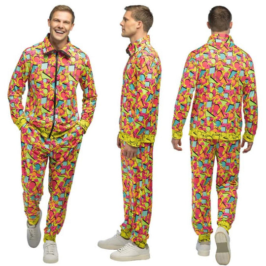 Boland Pop Art Dude Shell Suit Men's Fancy Dress Costume