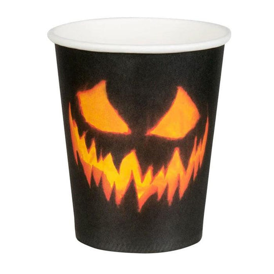 Boland Set 10 Paper Cups Creepy Pumpkin