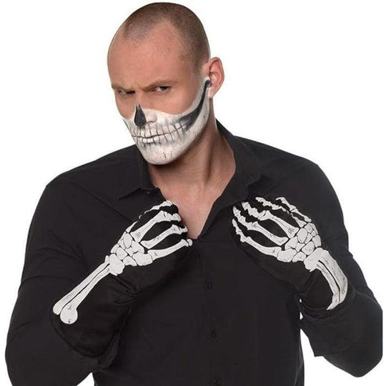 Boland Skeleton Bone Gloves Adult Halloween Fancy Dress