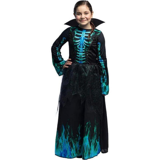 Boland Skeleton Queen Azure Girl's Halloween Fancy Dress Costume