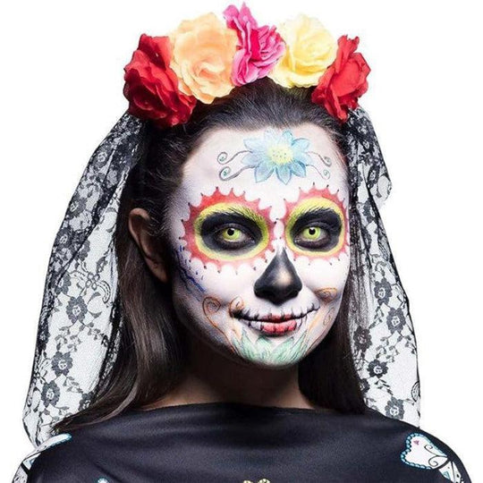 Boland Tiara La Madrina Day of The Dead Adult Halloween Fancy Dress