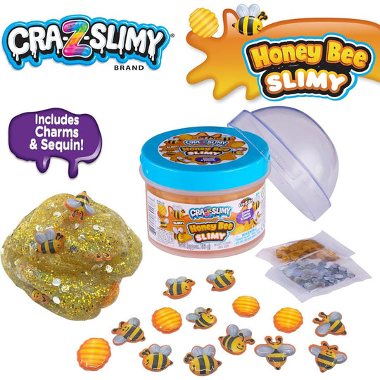 Cra-Z-Slimy Fun Topper Slimy Jars - Honey Bee Slimy