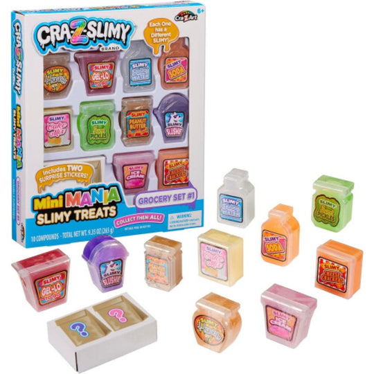 Cra-Z-Slimy Mini Mania Slimy Treats Grocery Set #1
