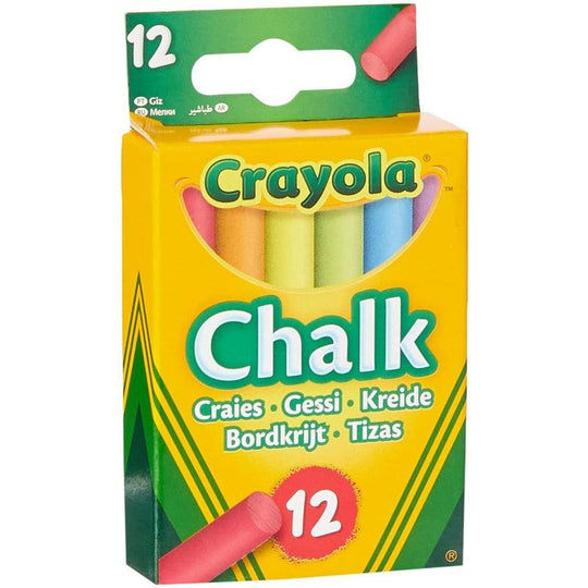 Crayola Multi-Coloured Chalk - 12 Pack