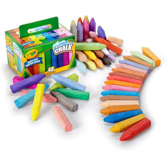 Crayola Washable Sidewalk Chalk (Box of 48)