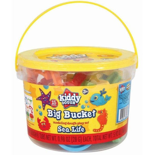 DKB Kiddy Dough Sea Life Big Bucket (15 Pieces)