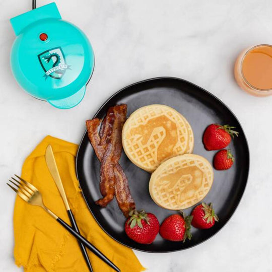 DKB Uncanny Brands Harry Potter Slytherin Mini Waffle Maker
