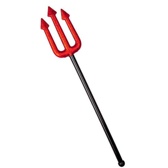 Devils Trident Red Sparkle - Wicked Costumes Adult Fancy Dress Accessory